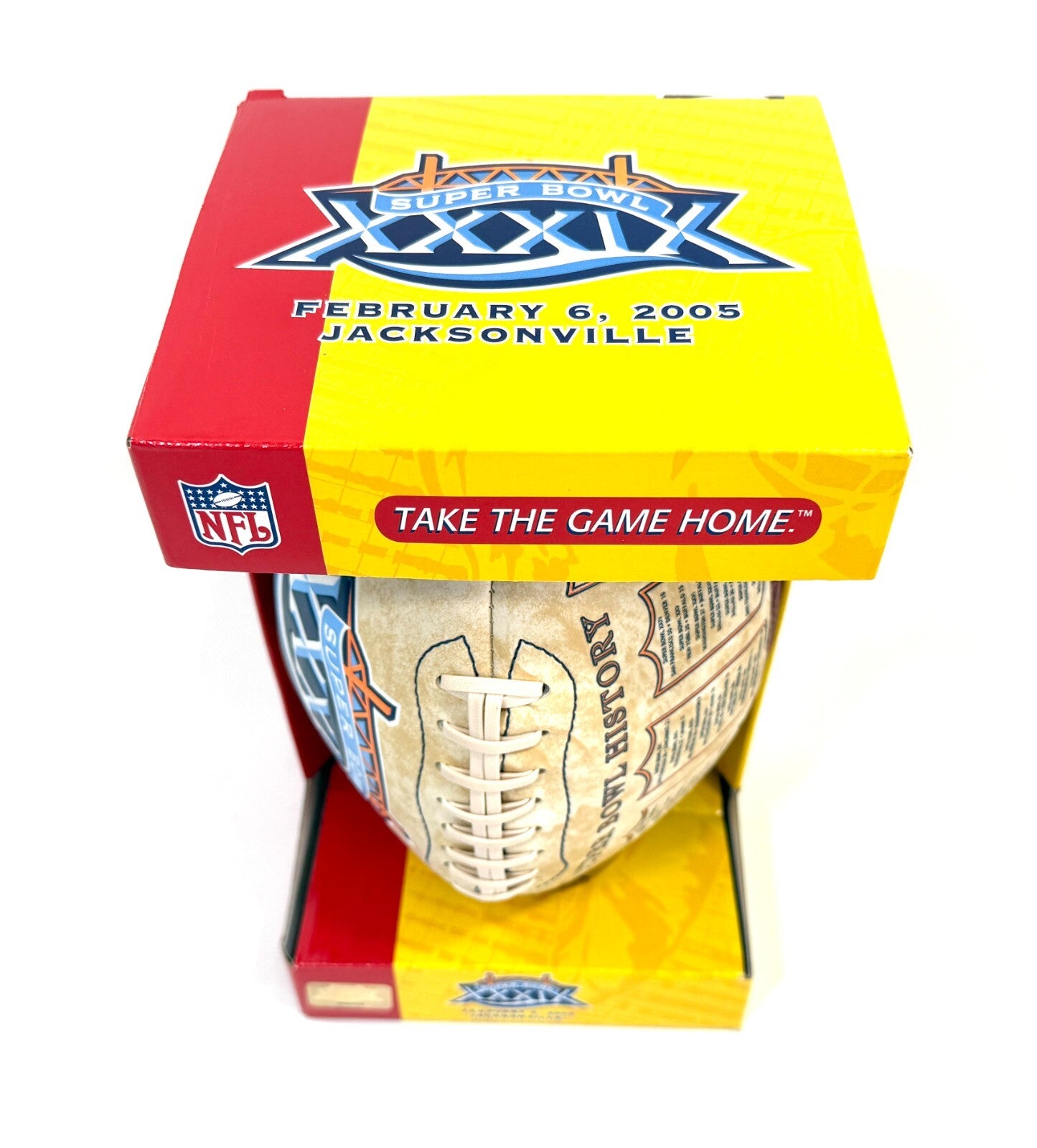 Super Bowl XXXIX (39) Commemorative Ball - Eagles vs Patriots 20051