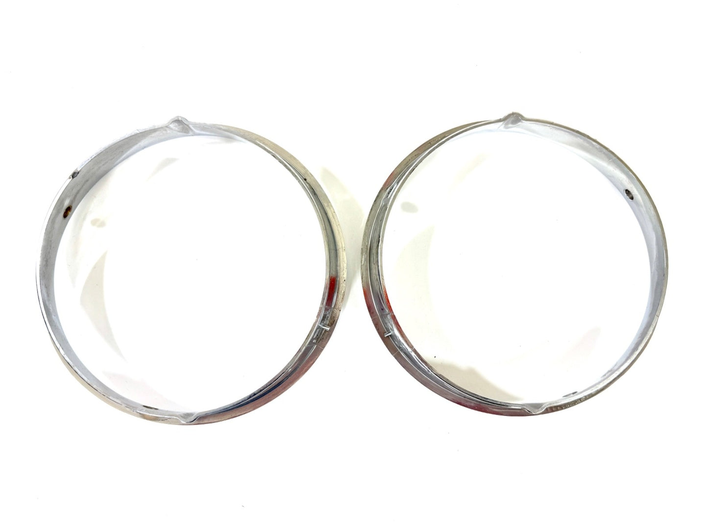 Jeep Wrangler TJ 1997-2006 OEM Chrome RH and LH Headlight Trim Rings Bezels5