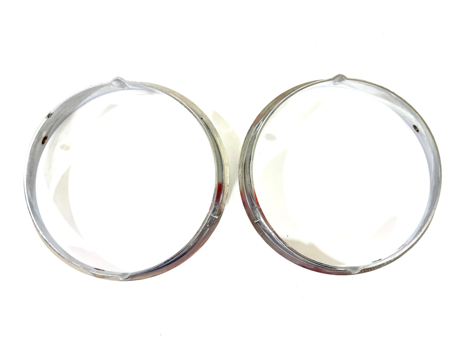 Jeep Wrangler TJ 1997-2006 OEM Chrome RH and LH Headlight Trim Rings Bezels5