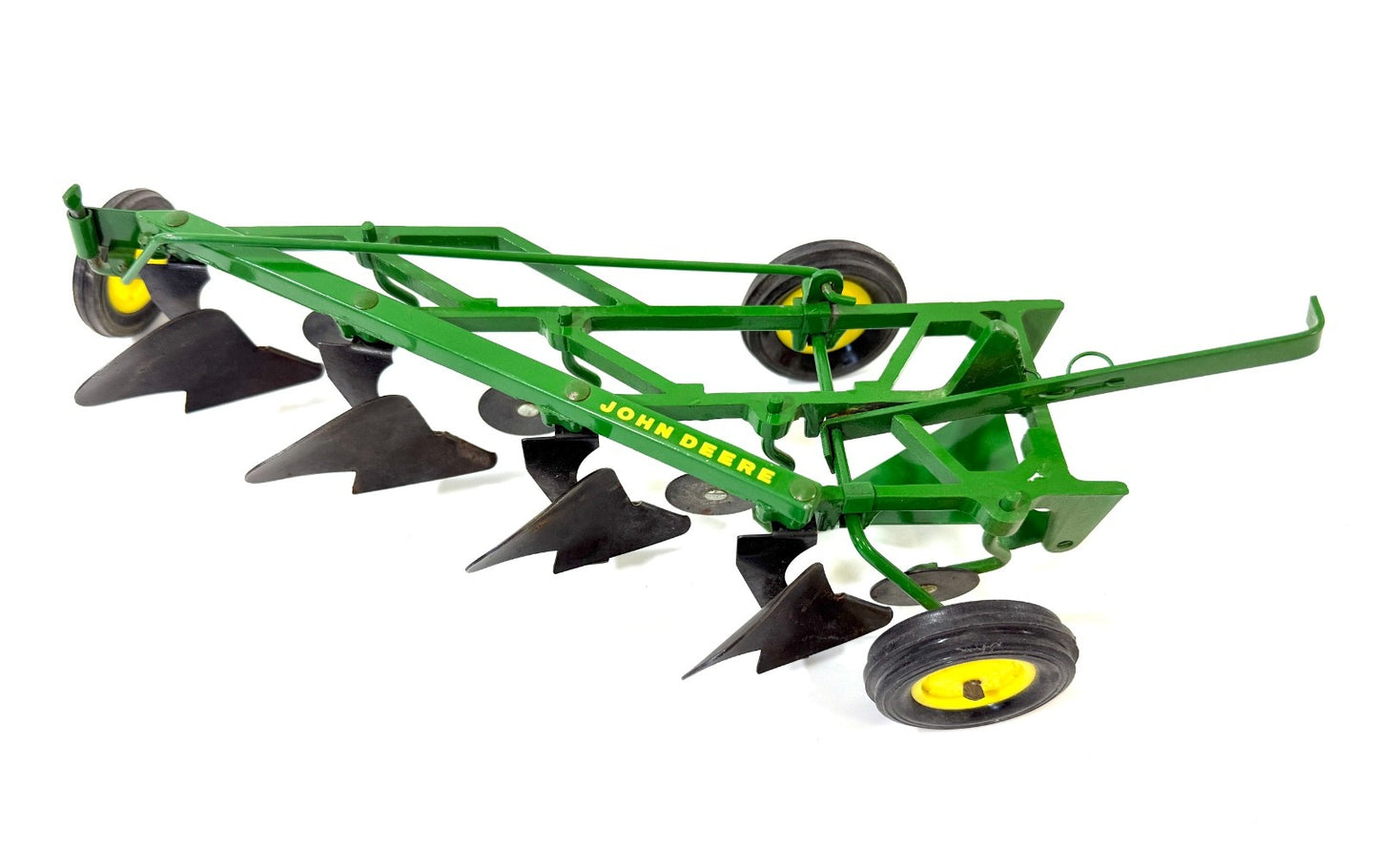 1/16 Vintage 1970's Original Ertl #527 John Deere Toy 4-Bottom Plow In Box7