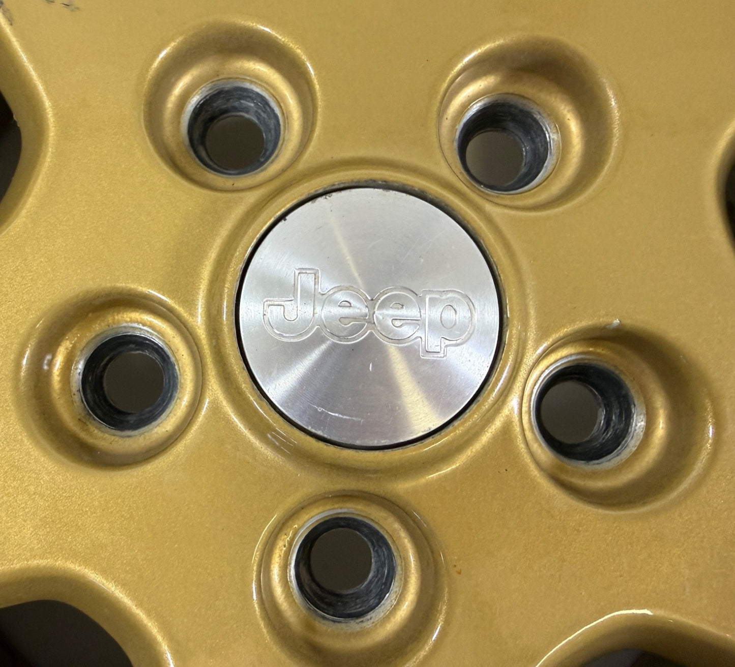 15" Jeep Wrangler Golden Eagle Wheel Rim Factory OEM 2003-2006 Machined Lip Gold1