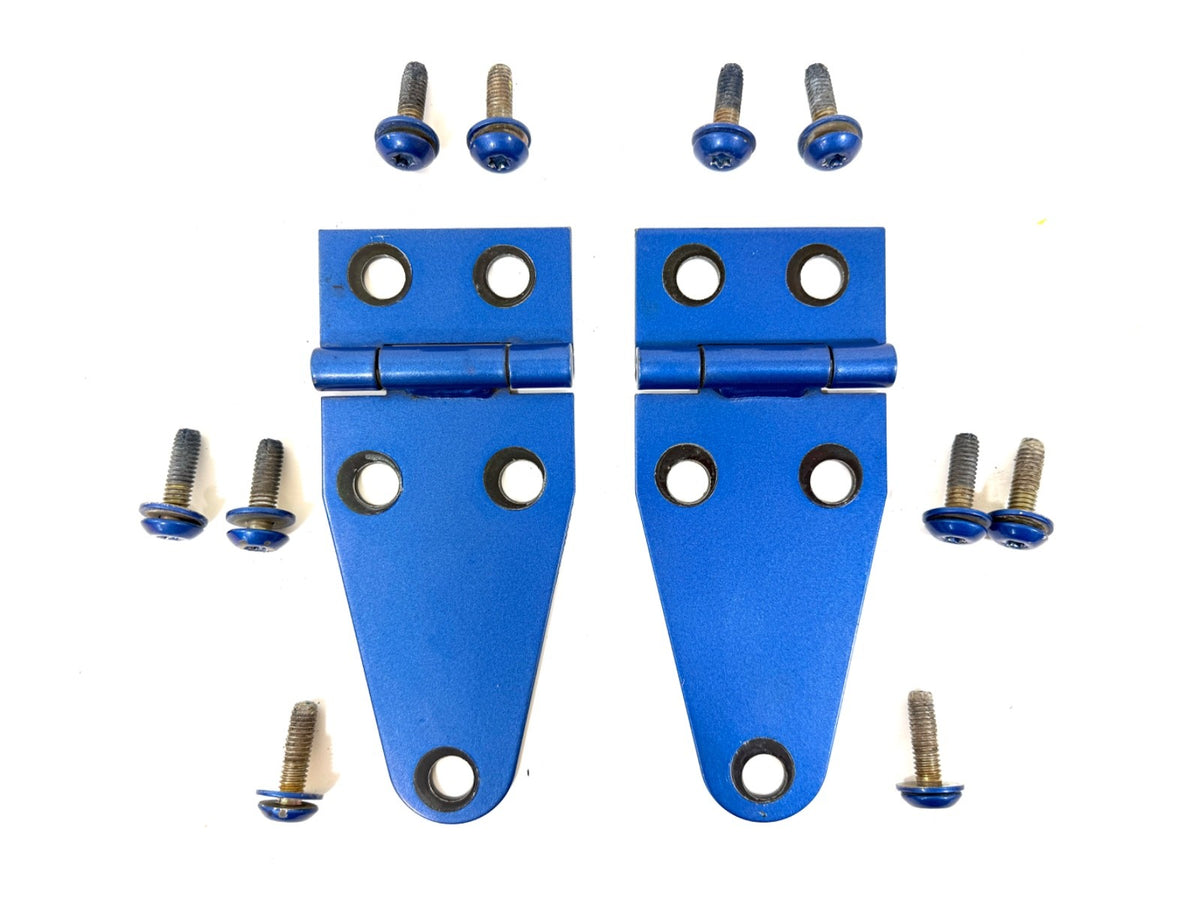 Jeep Wrangler YJ CJ 72-95 OEM Hood Hinges Hinge Set BLUE with Bolts0