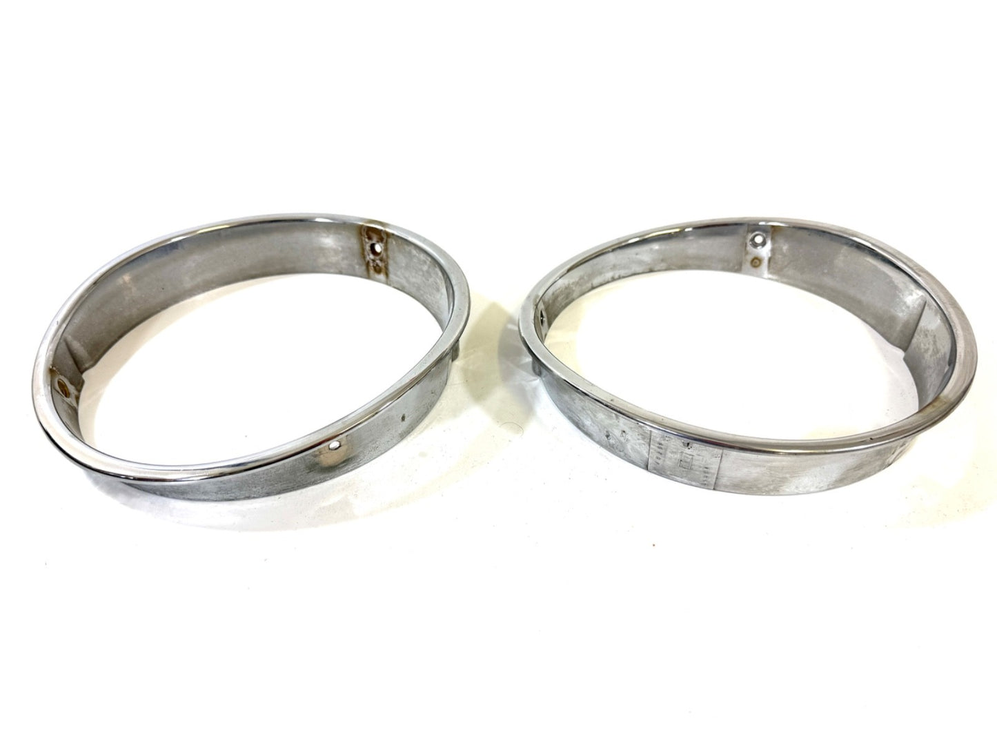 Jeep Wrangler TJ 1997-2006 OEM Chrome RH and LH Headlight Trim Rings Bezels0