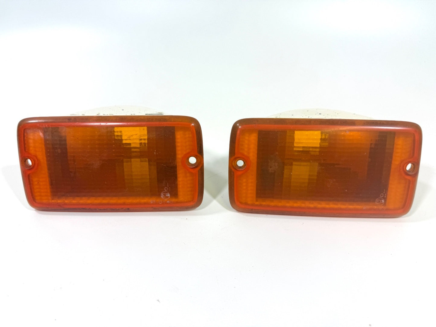Jeep Wrangler TJ 97-06 OEM Front Driver Passenger RH LH Turn Signal Lens Pair0