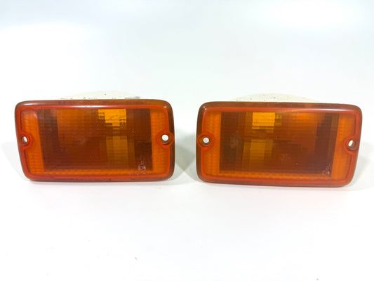 Jeep Wrangler TJ 97-06 OEM Front Driver Passenger RH LH Turn Signal Lens Pair0