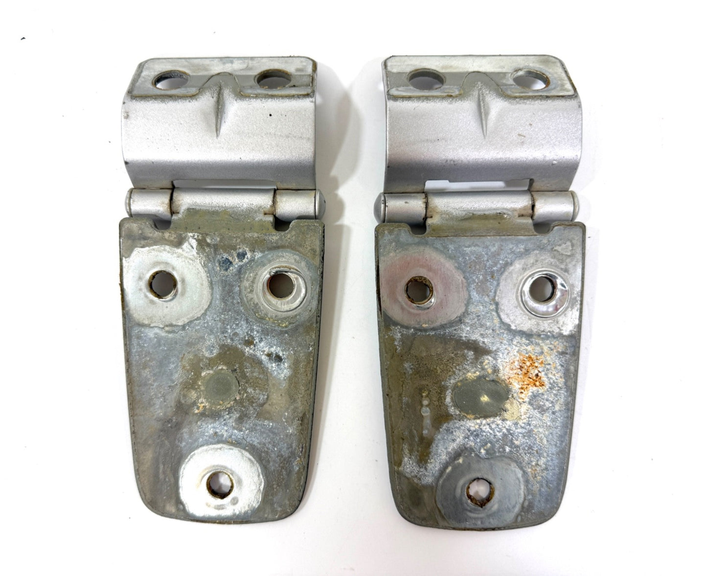 97-06 BRIGHT SILVER (PSB) Hood Hinge Factory OEM Pair Hinges Jeep TJ Wrangler1