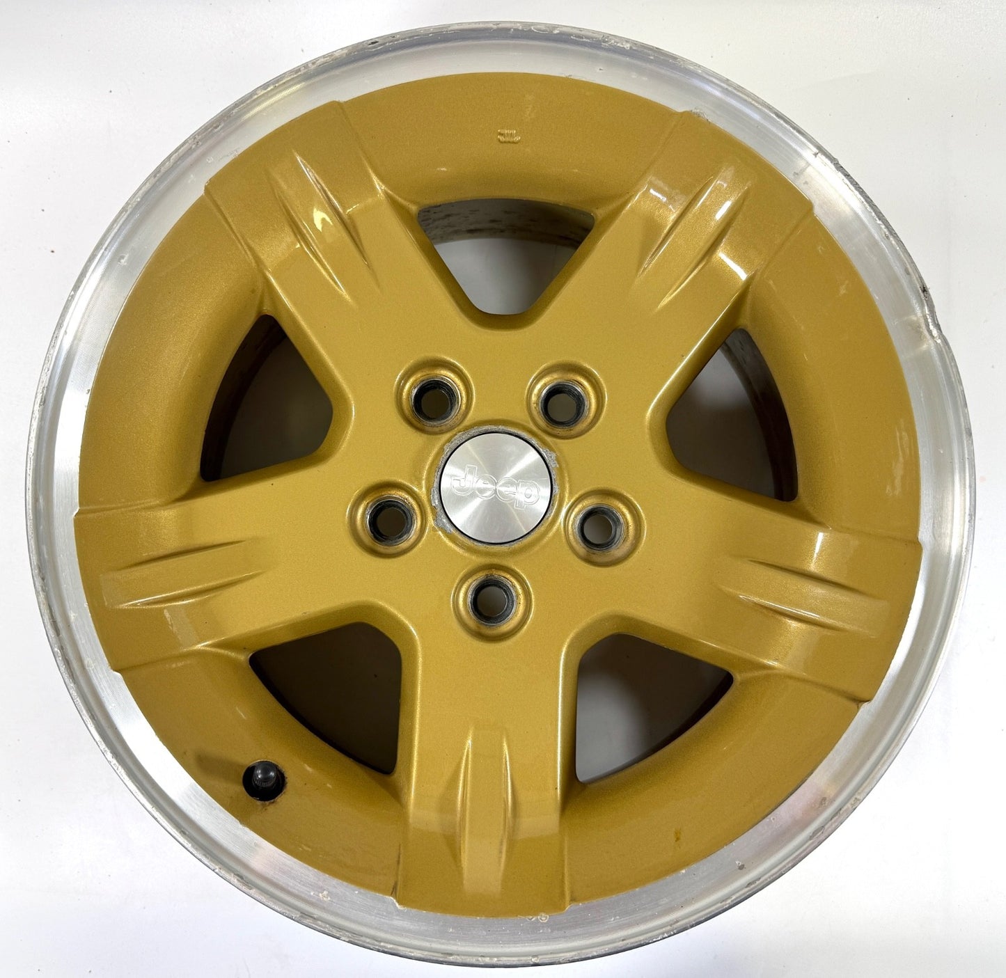 15" Jeep Wrangler Golden Eagle Wheel Rim Factory OEM 2003-2006 Machined Lip Gold0