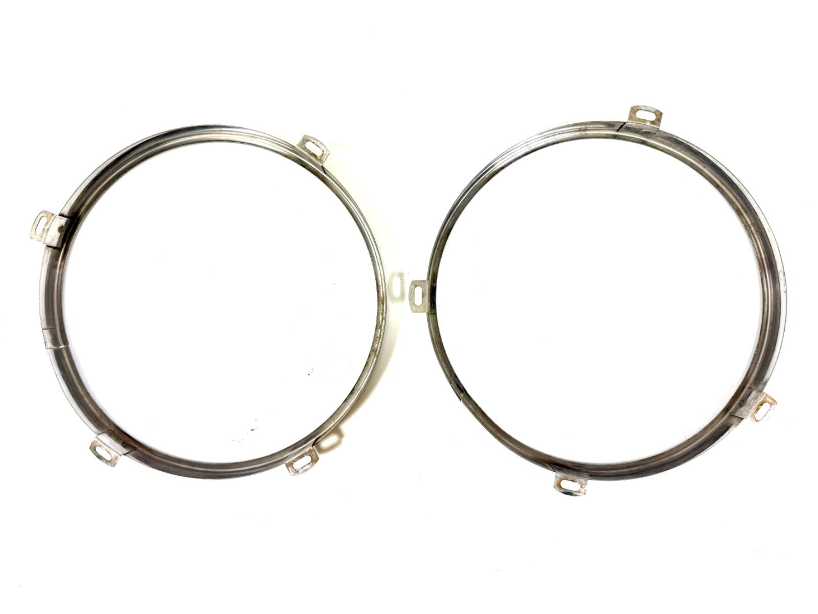 OEM Jeep Wrangler TJ Headlight Bulb Metal Retainer Ring PAIR Fits LH RH 97-061