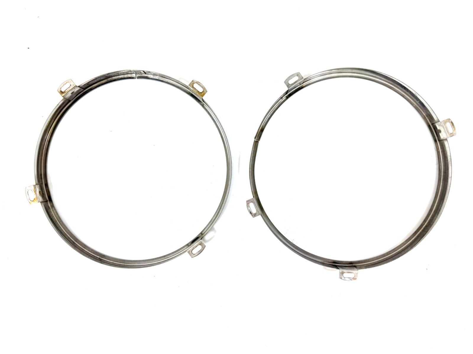 OEM Jeep Wrangler TJ Headlight Bulb Metal Retainer Ring PAIR Fits LH RH 97-061