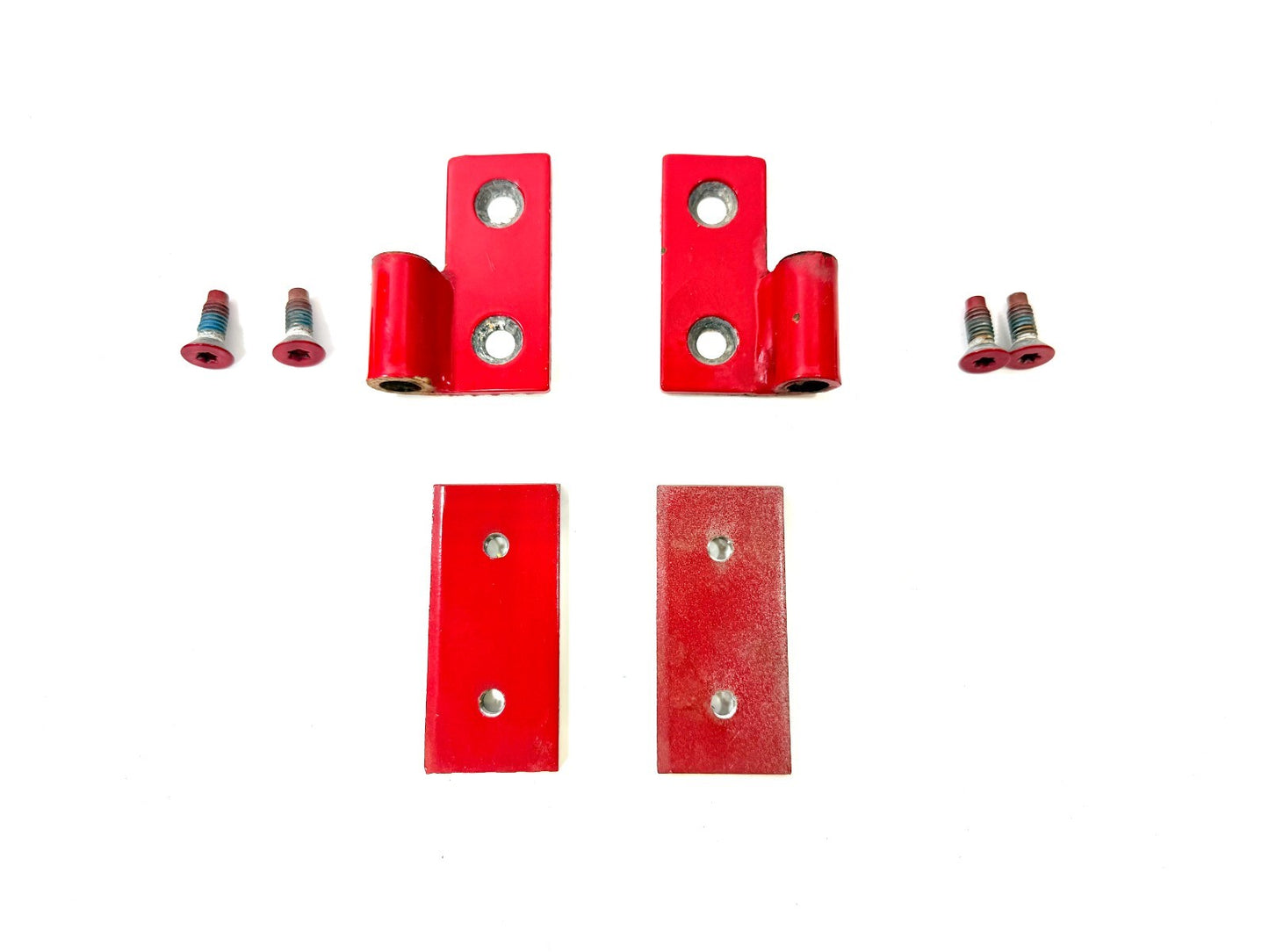 Jeep TJ Wrangler OEM Lower Door Hinges FLAME RED (PR4) 97- 06 with Screws0