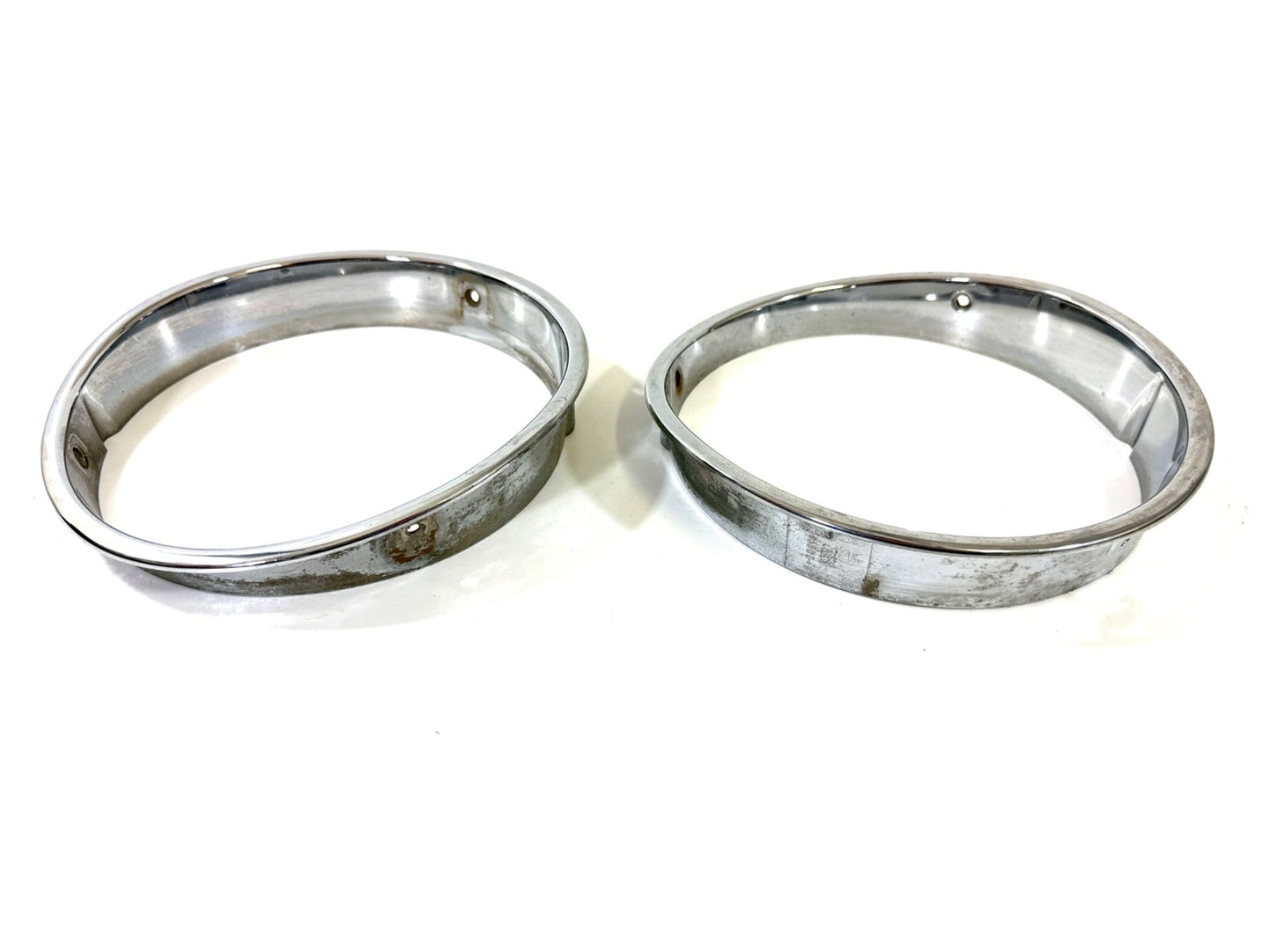 Jeep Wrangler TJ 1997-2006 OEM Chrome RH and LH Headlight Trim Rings Bezels2