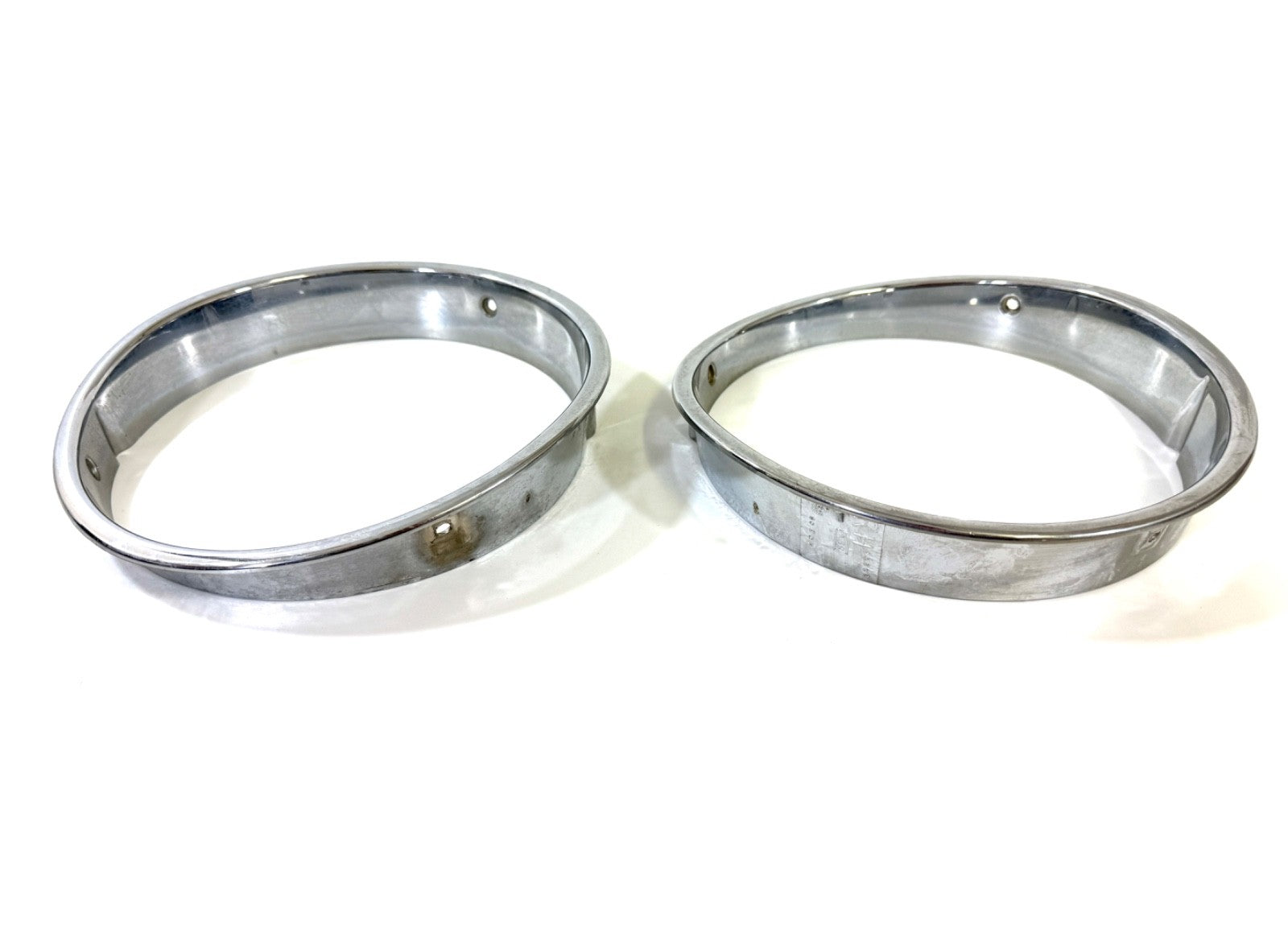 Jeep Wrangler TJ 1997-2006 OEM Chrome RH and LH Headlight Trim Rings Bezels2