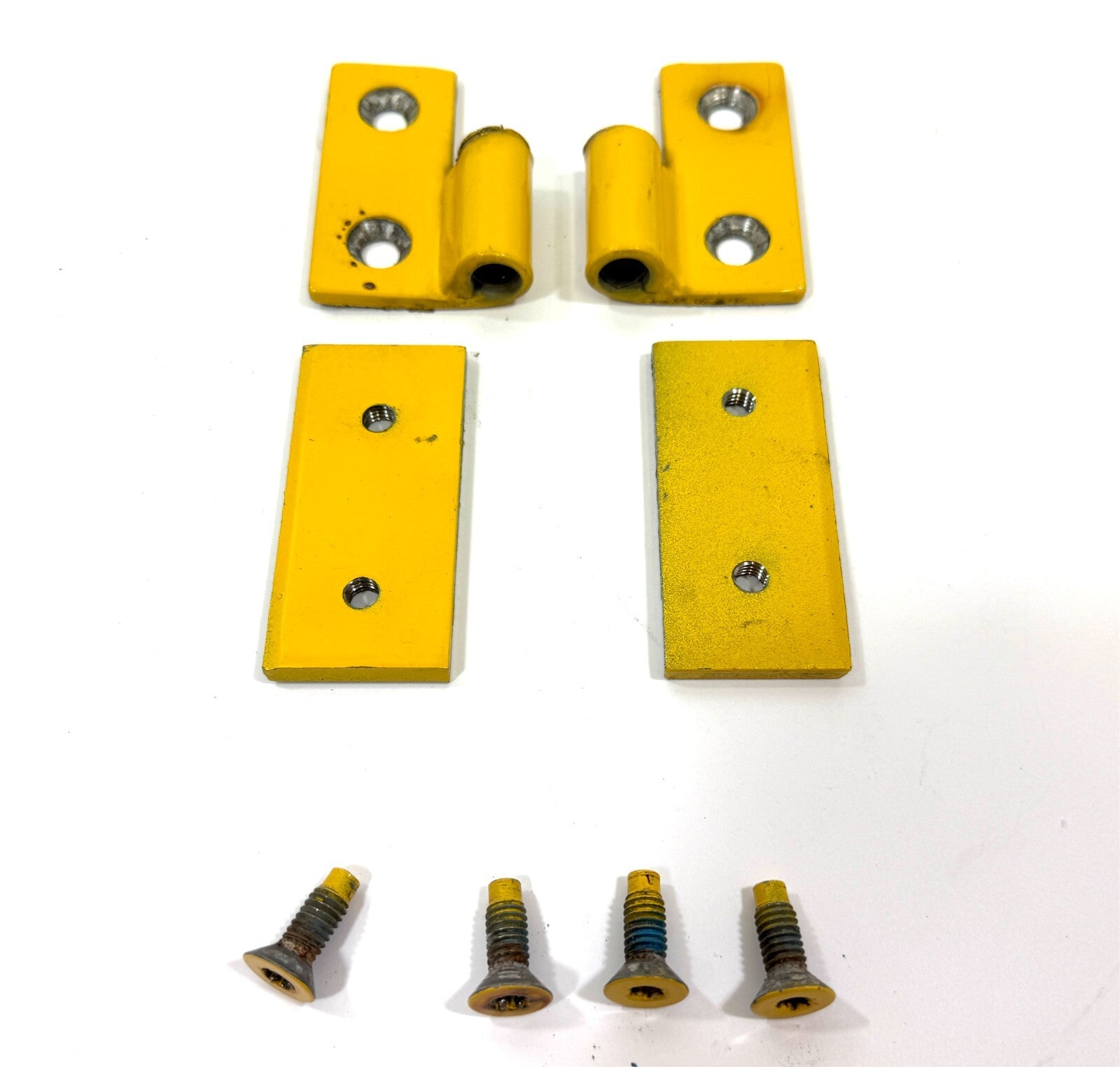 Jeep TJ Wrangler OEM Lower Door Hinges SOLAR YELLOW (PYH) 97- 06 with Screws0