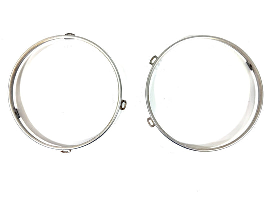 OEM Jeep Wrangler TJ Headlight Bulb Metal Retainer Ring PAIR Fits LH RH 97-060