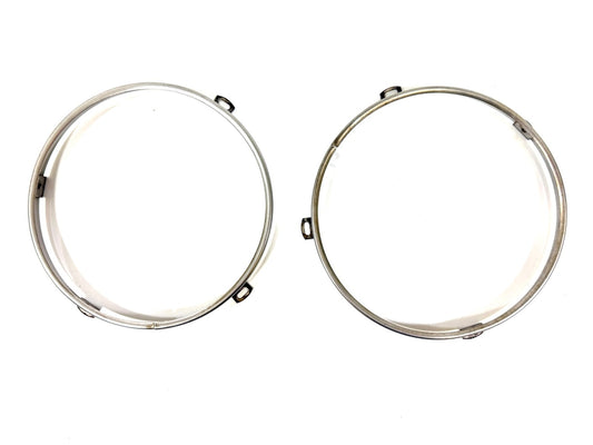 OEM Jeep Wrangler TJ Headlight Bulb Metal Retainer Ring PAIR Fits LH RH 97-060