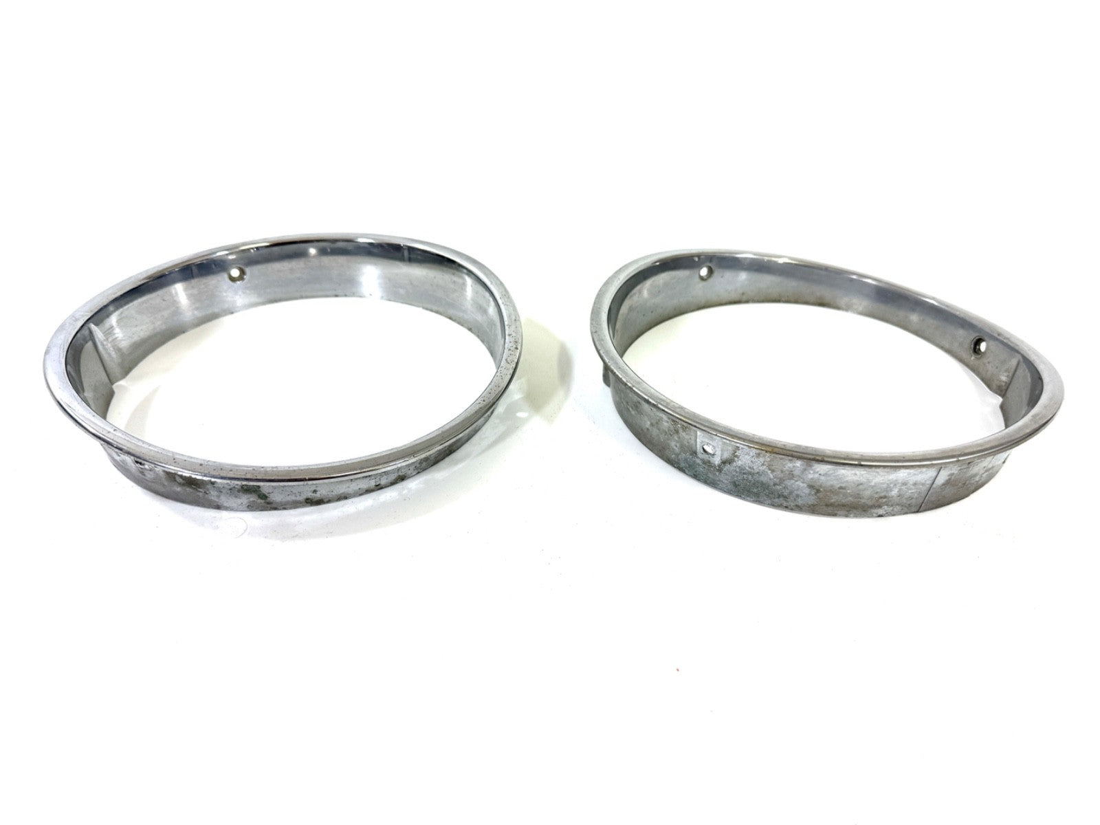 Jeep Wrangler TJ 1997-2006 OEM Chrome RH and LH Headlight Trim Rings Bezels4