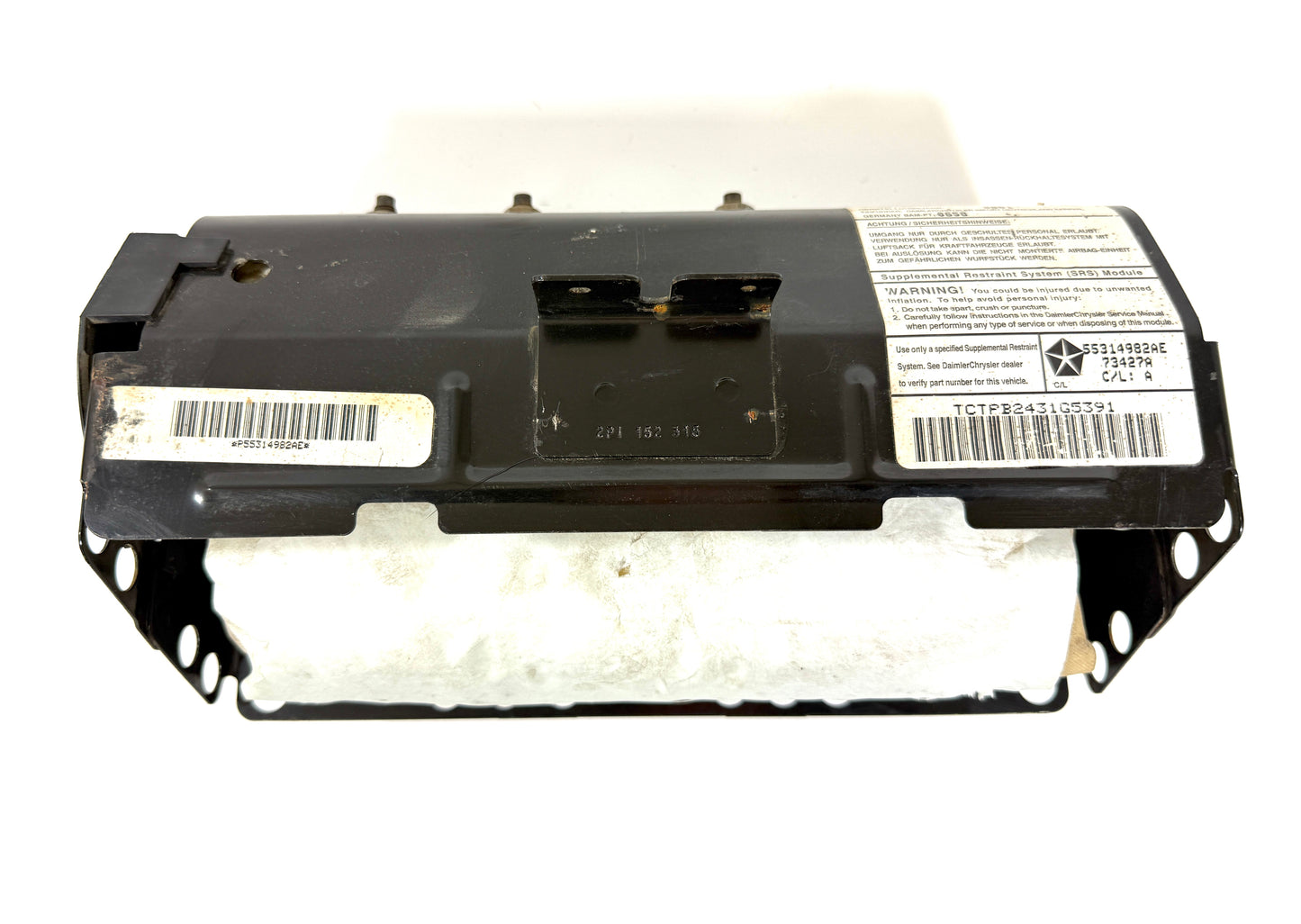 Front Right Passenger Dash Airbag 55314982AE for 2002-2003 Jeep Wrangler